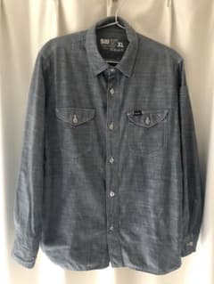 Bluco ブルコ　ワークシャツ　シャンブレー　 XL ②のサムネイル