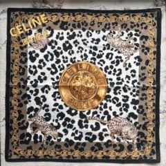 美品☆CELINE☆セリーヌ☆ヒョウ柄☆ハンカチのサムネイル