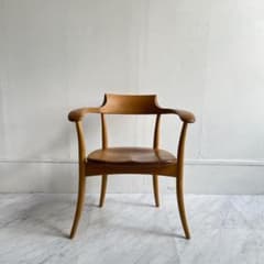 飛騨産業 HIDA キツツキ クレセント アームチェア オーク☆美品