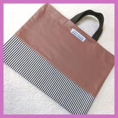 小豆色 レッスンバッグ 絵本袋 入学入園 ハンドメイド - メルカリ