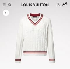 【s プロフ必見!! さま専用】プレッピー Vネック ケーブルプルオーバーのサムネイル