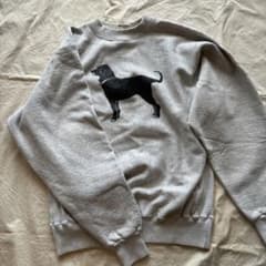 The Black Dog スウェットシャツ グレー 犬のデザインのサムネイル