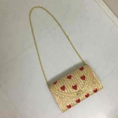カゴ 麦わら チェーンバックのサムネイル