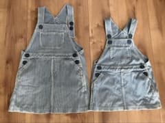 もも様専用✴︎無印良品 サロペットスカート100 80 姉妹　お揃い　セットのサムネイル