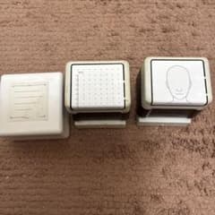 【3点】スタンプセット MEMO・方眼・フェイス