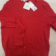 UNIQLO レッド カーディガン Lサイズのサムネイル