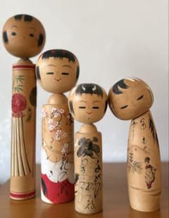 Vintage kokeshi昭和レトロ こけし 4体セット18–30cm - メルカリ