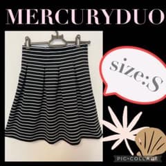 MERCURYDUO ストライプ フレアスカート S