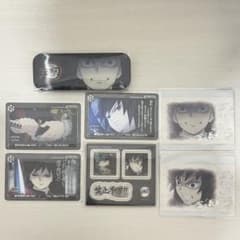 鬼滅の刃 ダイニング お楽しみくじ 冨岡義勇 カード 缶バッジ