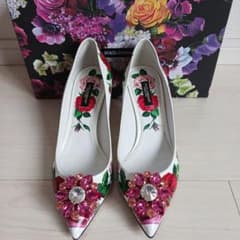 Dolce & Gabbana ドルガバ　フラワープリント パンプス24.5cmのサムネイル