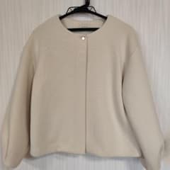 B:MING by BEAMS ノーカラージャケット ベージュ　ビームスのサムネイル