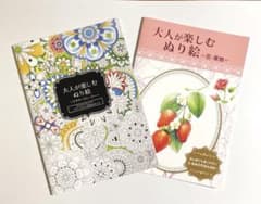 ぬり絵 大人が楽しむぬり絵  ⭐︎2冊セット⭐︎のサムネイル