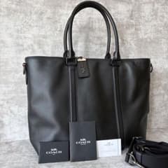 H413 良品✨コーチ メトロポリタン ビジネスバッグブラック レザー 2way H413 良品✨コーチ メトロポリタン ビジネスバッグブラック レザー