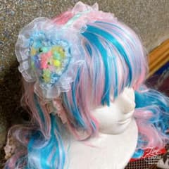 ゆめかわ★キャンディハートカチューシャ（ブルー）のサムネイル