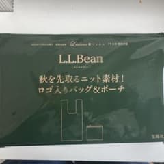 L.L.Bean ニット素材 バッグ＆ポーチ リンネル11月号付録のサムネイル