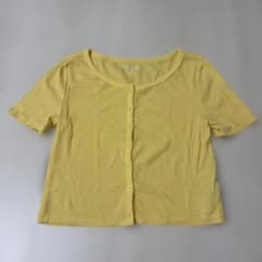 GAP イエロー ボタン付き Tシャツ Sのサムネイル