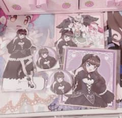 プリパラ そふぃ グッズ まとめ売り 缶バッジ プリチケ アクスタ 色紙 プリパラ 黒須あろま アクリルスタンド 色紙 缶バッジ 5点セット