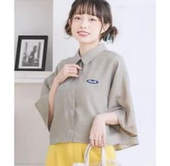 【ems excite】刺繍チェックシャツ ES237523B001のサムネイル