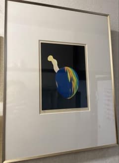 #安田侃 『ボーボリ公園　少女』シルクスクリーン、リトグラフ作品 額装付き 安田侃 『ボーボリ公園 少女』シルクスクリーン、リトグラフ作品 額装付き