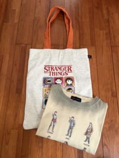 ストレンジャーシングス　ニコアンドコラボ　トートバッグ ロンTセット