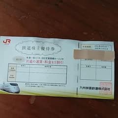 JR九州株主優待1枚。のサムネイル