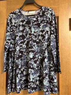 新品レディース チュニック 花柄 長袖のサムネイル