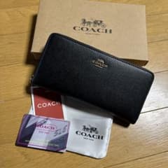 コーチ　COACH 長財布　ラウンドファスナー　未使用に近い　美品　付属品ありのサムネイル