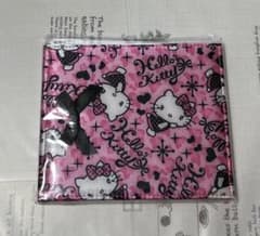 Hellokittyヒョウ柄ピンク折りたたみミラー未使用品