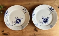 ロイヤルコペンハーゲン ブルーフルーテッドメガ27ディナープレート×2