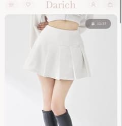 darich カラーラメスウェットプリーツミニスカート - メルカリ