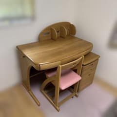 浜本工芸 学習机/昇降袖/椅子/バックパネル（現地引取）のサムネイル