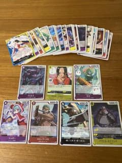 ワンピースカードゲーム まとめ売り ハンコック ゾロ モネ シュガー etcのサムネイル