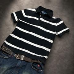サ*カ様 90s Ralph Lauren ビッグポニー ボーダー archiv サ*カ様 90s Ralph Lauren ビッグポニー ボーダー archiv - メルカリ