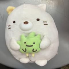 すみっコぐらし　ぬいぐるみ　ねこ みにっコと一緒 もちもちぬいぐるみ 美品