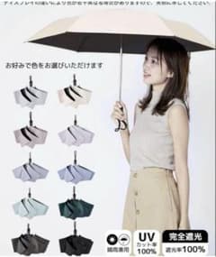 晴雨兼用 折りたたみ傘 軽量189g 自動開閉 完全遮光のサムネイル