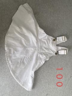 ホワイトサロペットスカート 100cmのサムネイル