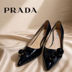 [Final Price] PRADA 24cm Prada Patent Leather Pointed Toe Pumps