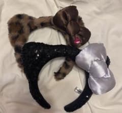 右下 キティ カチューシャ ユニバ 黒のサムネイル