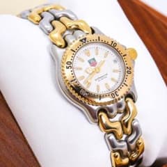 稼働 TAG HEUER セル 腕時計 ゴールドコンビ デイト ダイバー3428 稼働 TAG HEUER セル 腕時計 ゴールドコンビ デイト ダイバー3428
