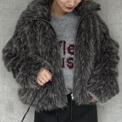 JEANASIS MIXカラーファーブルゾン グレーのサムネイル
