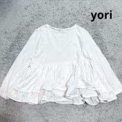 yori ヨリ ダブルフリルカットソー ティアード ホワイト - メルカリ