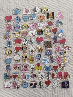 BT21 ステッカーセット （77枚）収納缶付きのサムネイル
