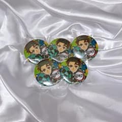 Demon slayer Tanjirō Kamado Can Badge Jump Ball 5-Piece Set