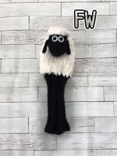 No.351 ゴルフ  クラブカバー　ヘッドカバー　ハンドメイド　ヒツジのサムネイル