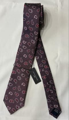 新品 JOHN PEARSE ネクタイ ペイズリー柄 シルク混のサムネイル