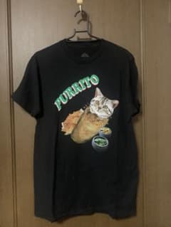 Tシャツ　猫　ブラック　古着のサムネイル