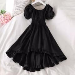 ブラック フィッシュテール ワンピース フリーサイズ 新品のサムネイル