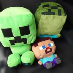 Minecraft ぬいぐるみ 3点セット クリーパー ゾンビ スティーブ - メルカリ