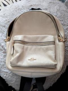 お値下げCOACH ミニリュック バックパック アイボリー - メルカリ