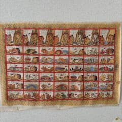 バリ島 カマサンスタイル 肉筆布絵 バリ暦 カレンダー インドネシア